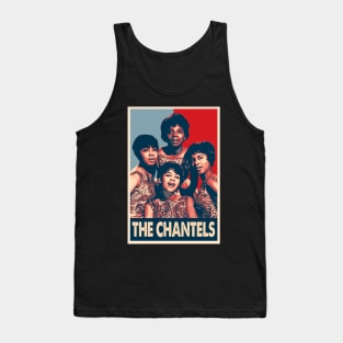 Nostalgic Notes Chantel Band T-Shirts, Wear the Melody of Doo-Wop Royalty with Grace Tank Top